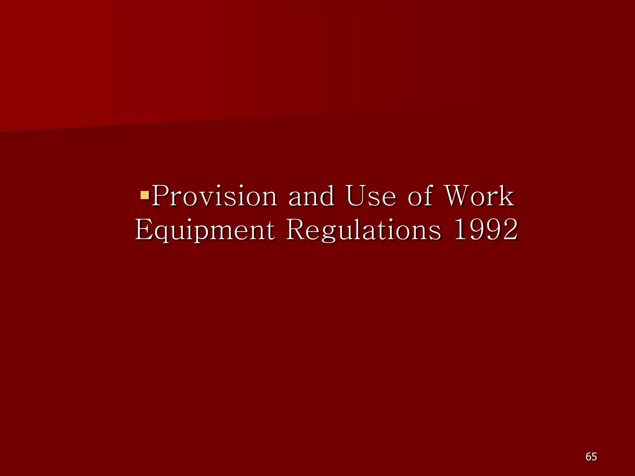 D Part 9 H & S Regs Revision By J Mc Cann