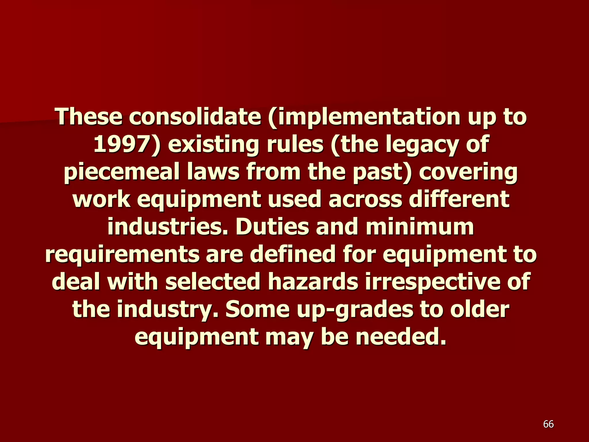 D Part 9 H & S Regs Revision By J Mc Cann