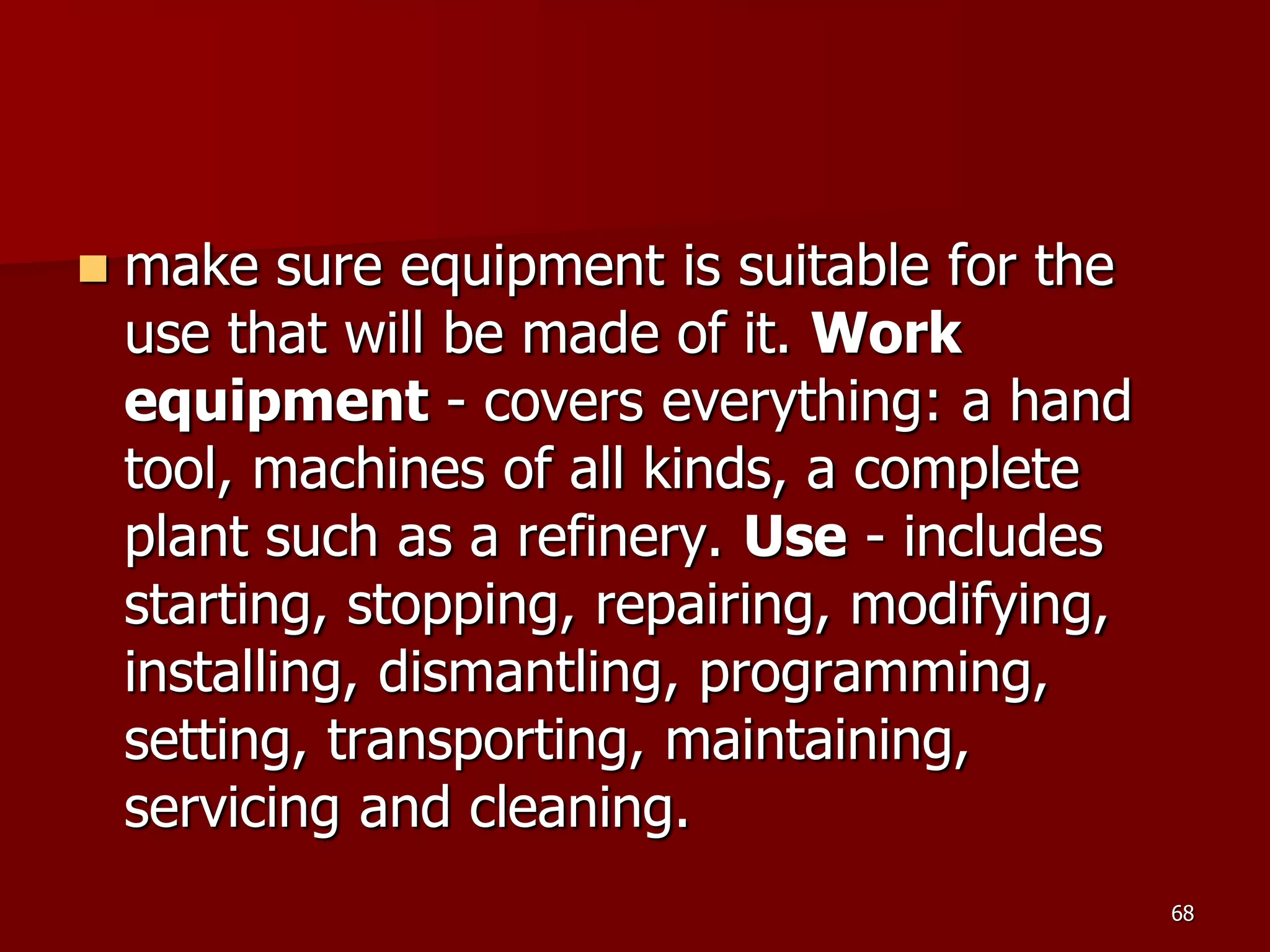 D Part 9 H & S Regs Revision By J Mc Cann