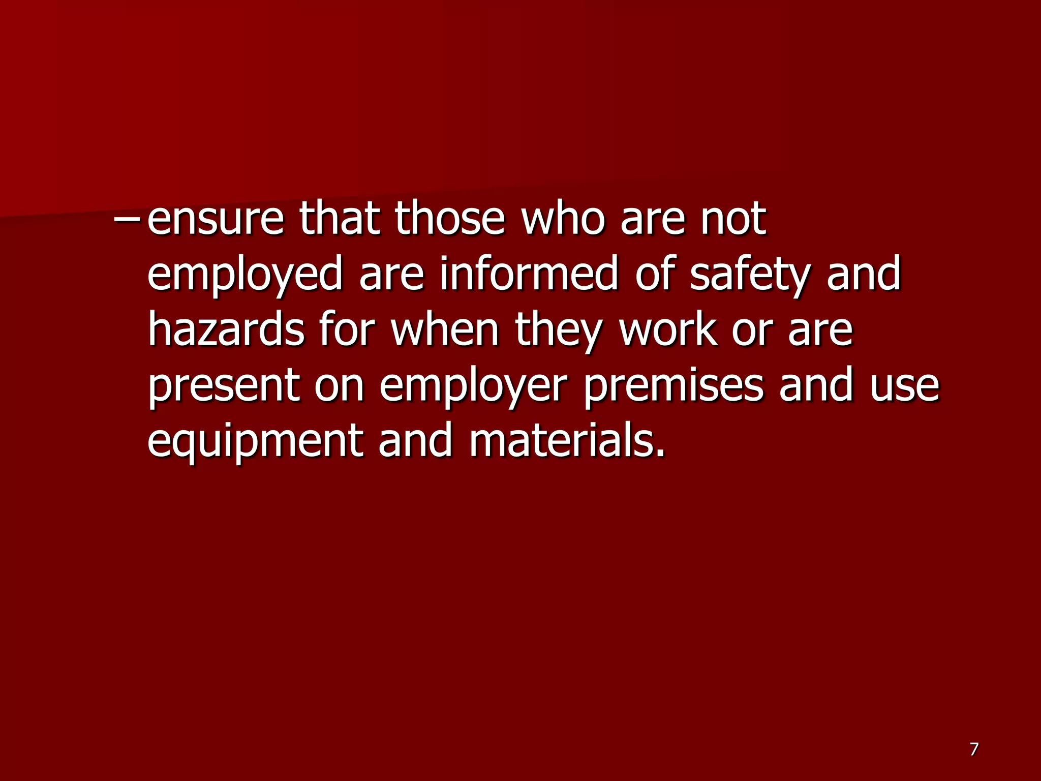 D Part 9 H & S Regs Revision By J Mc Cann