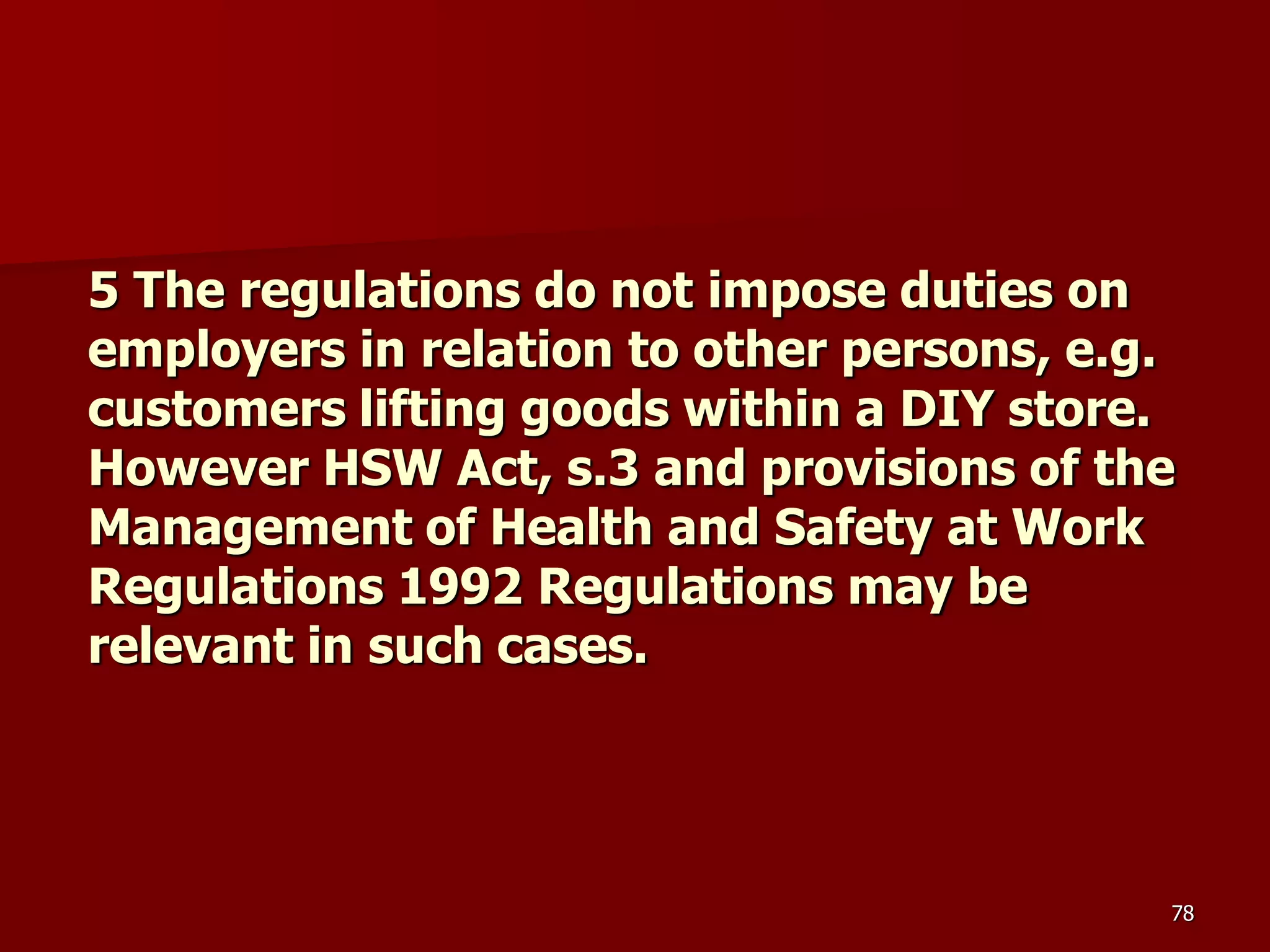 D Part 9 H & S Regs Revision By J Mc Cann