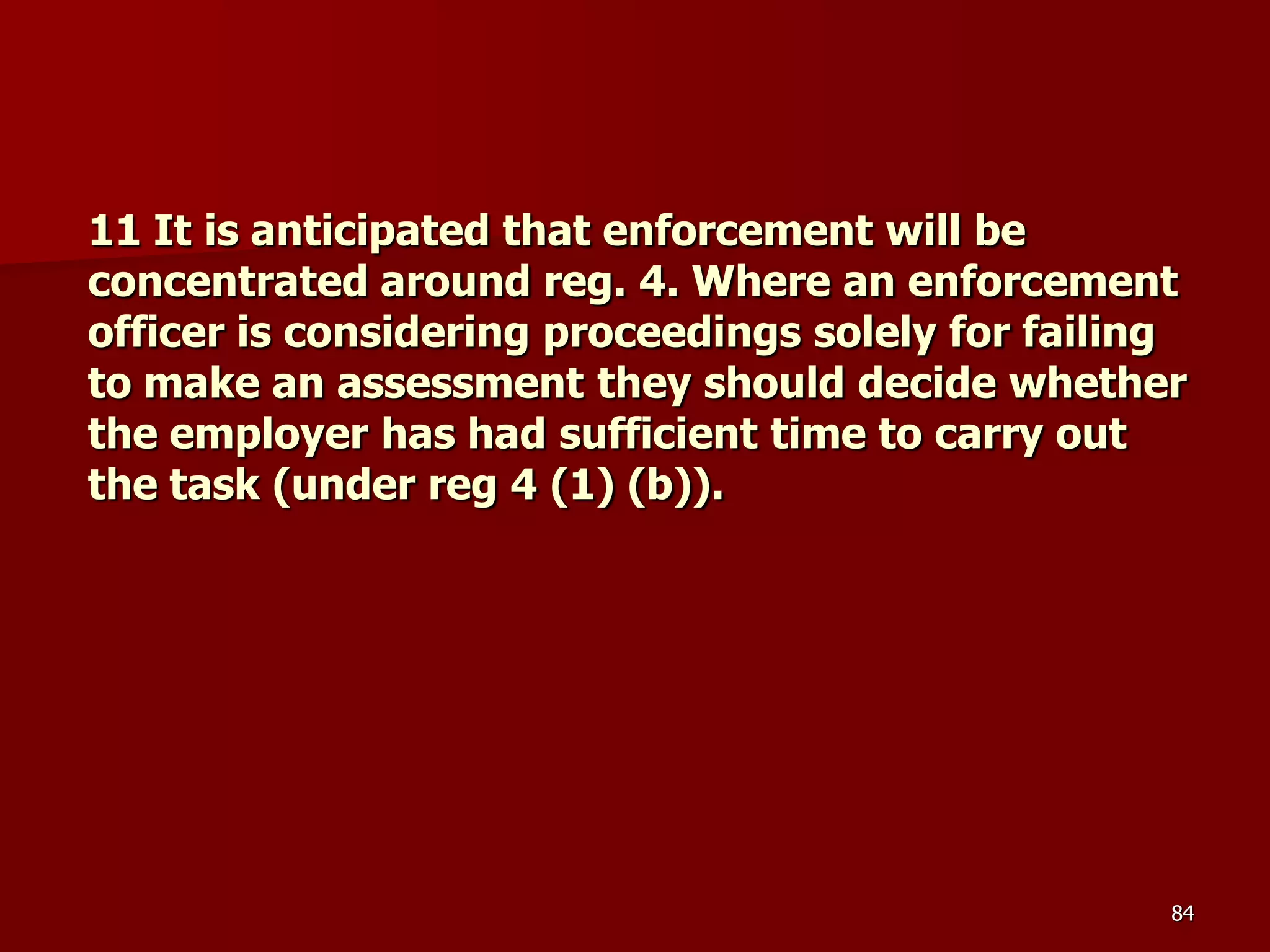 D Part 9 H & S Regs Revision By J Mc Cann