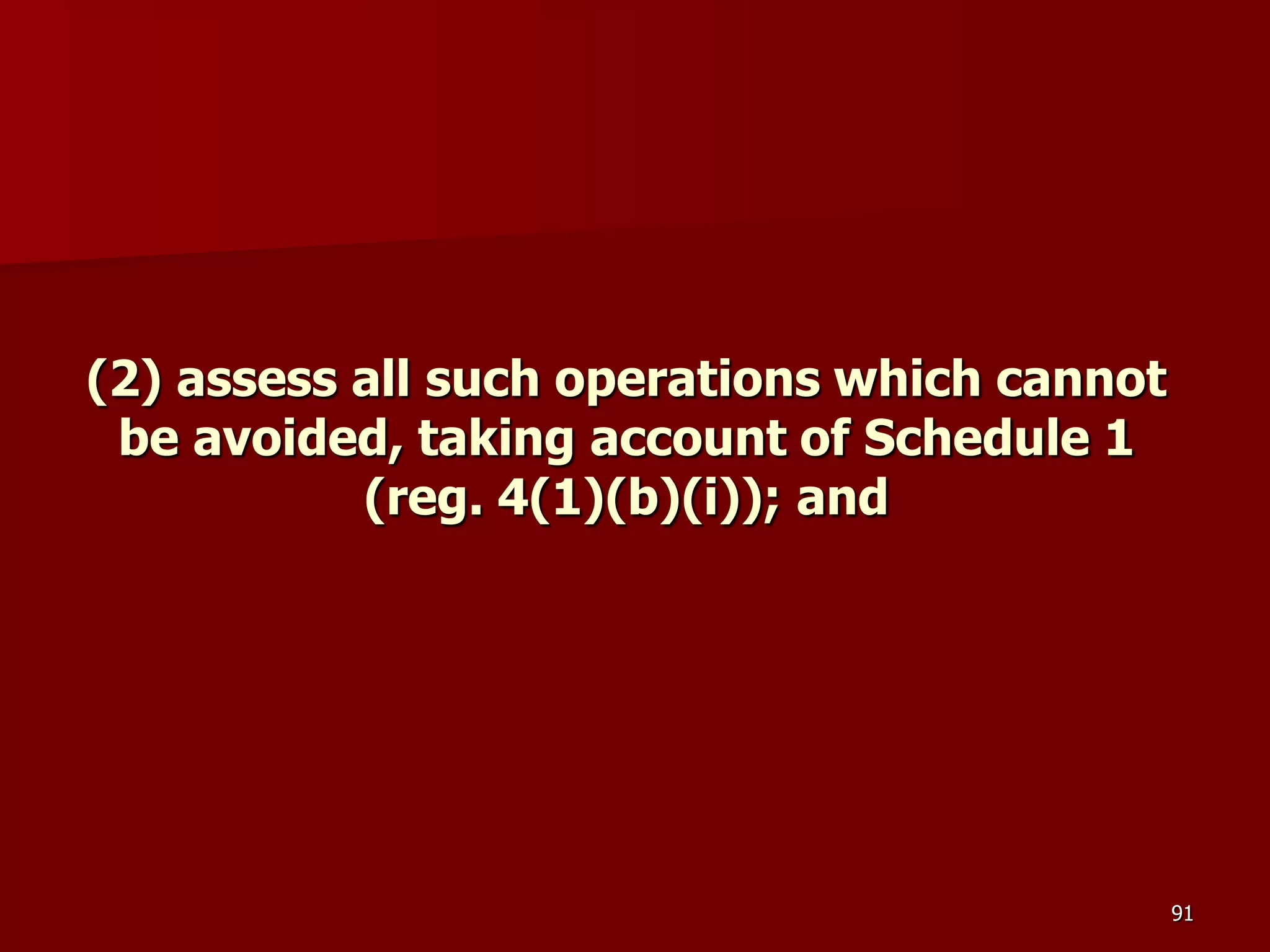 D Part 9 H & S Regs Revision By J Mc Cann