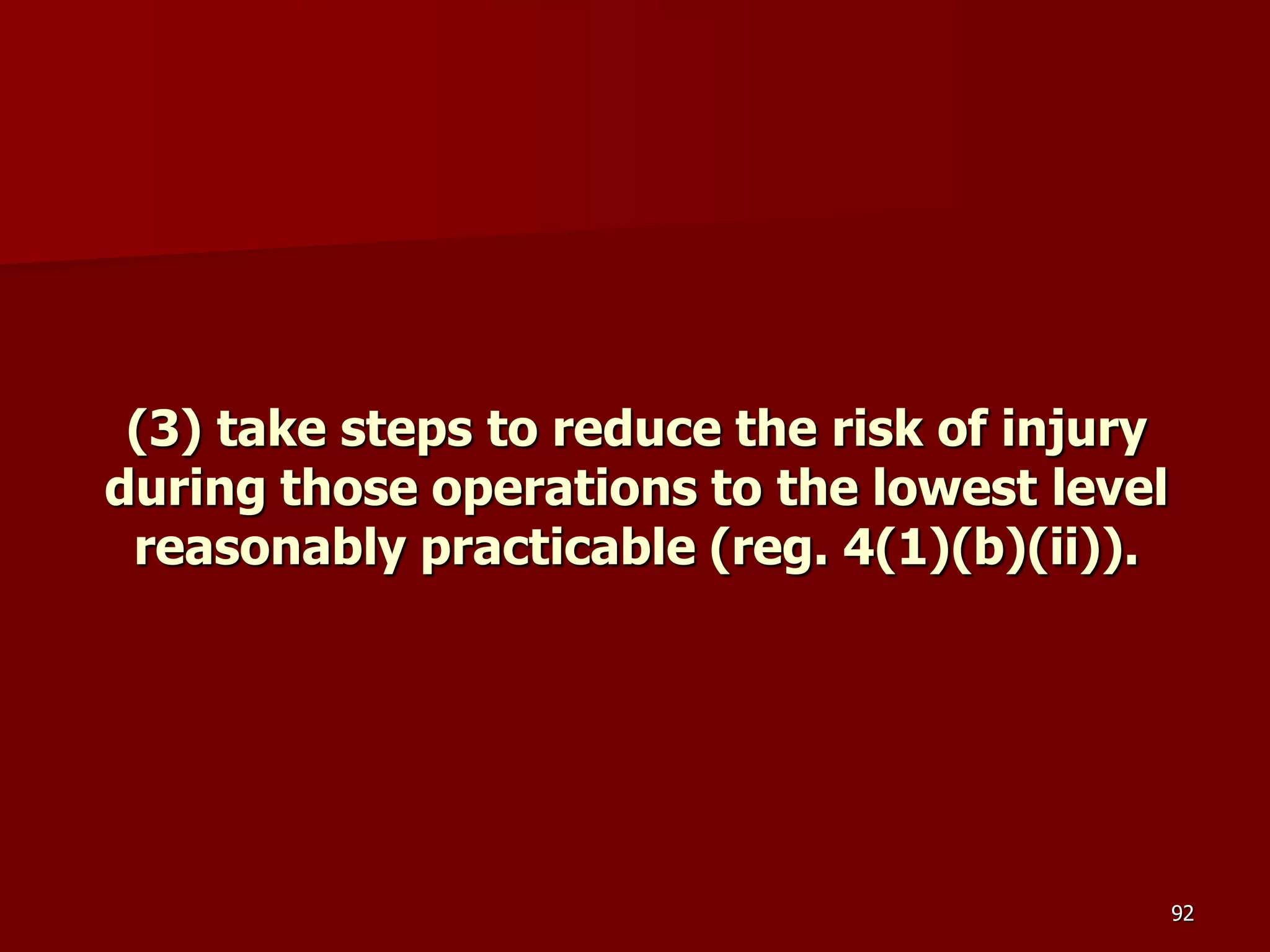 D Part 9 H & S Regs Revision By J Mc Cann