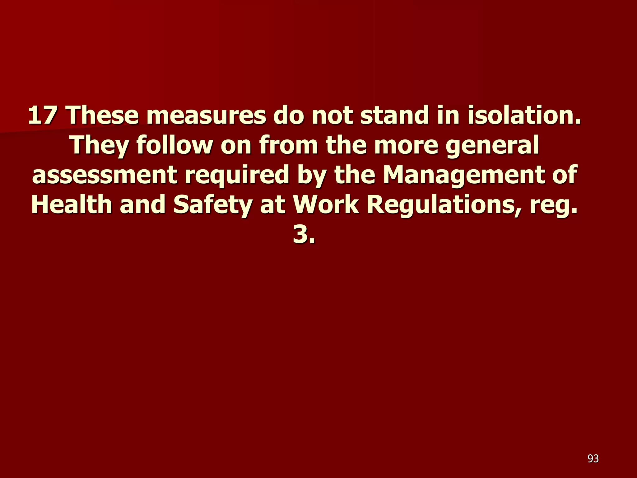 D Part 9 H & S Regs Revision By J Mc Cann