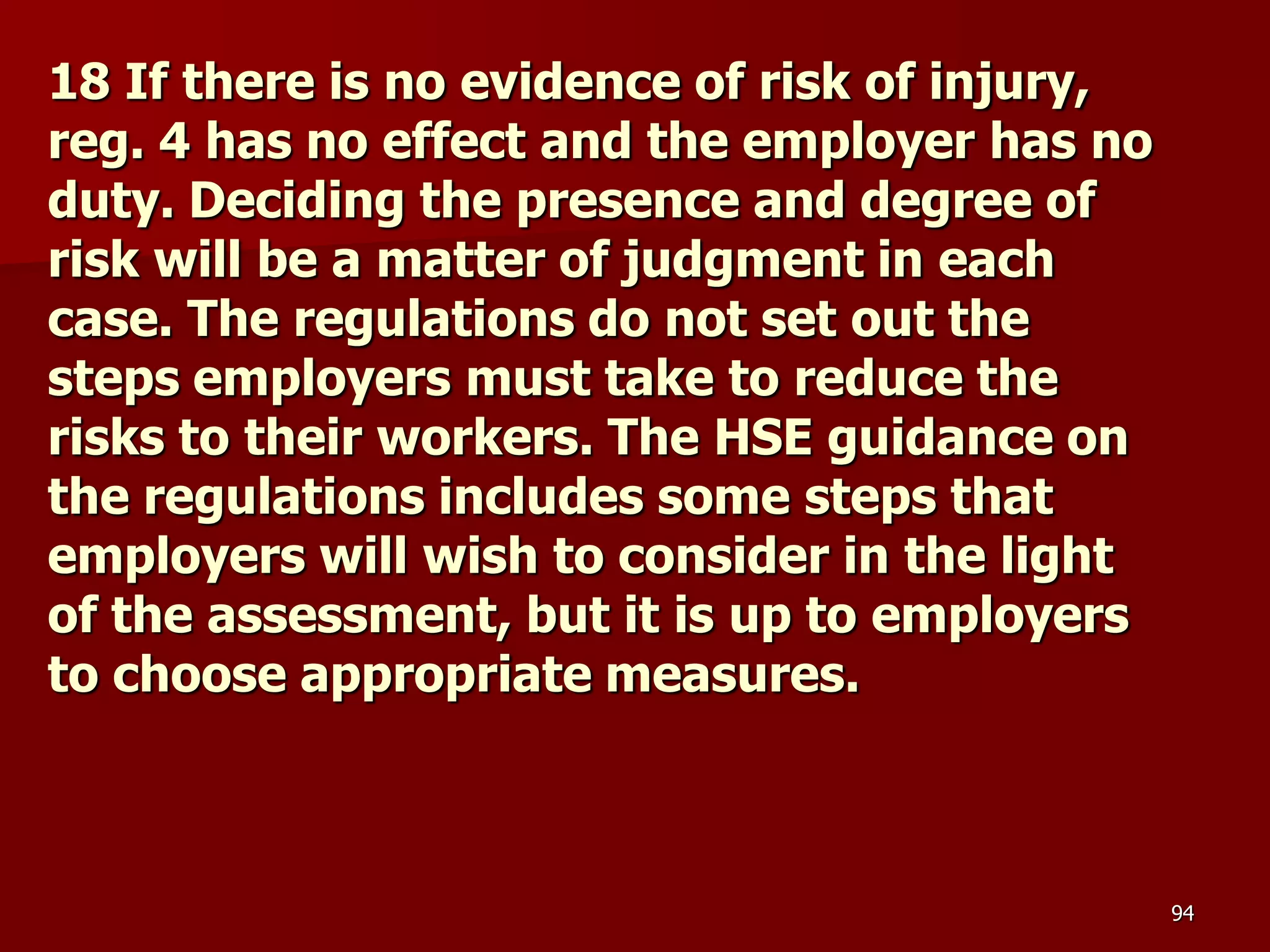 D Part 9 H & S Regs Revision By J Mc Cann