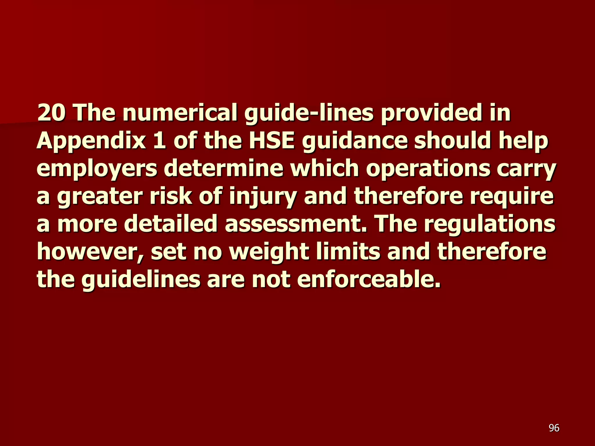 D Part 9 H & S Regs Revision By J Mc Cann