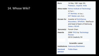14. Whose Wiki?
 
