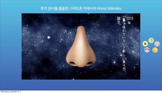 후각 센서를 활용한 스마트폰 악세서리 Hana Yakiniku

Wednesday, November 6, 13

 