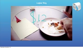 Logbar Ring

Wednesday, November 6, 13

 