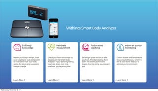 Withings Smart Body Analyzer

Wednesday, November 6, 13

 