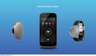 Shine Activity Tracker

Wednesday, November 6, 13

 