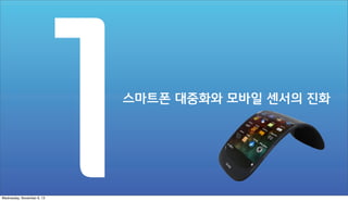 스마트폰 대중화와 모바일 센서의 진화

Wednesday, November 6, 13

 