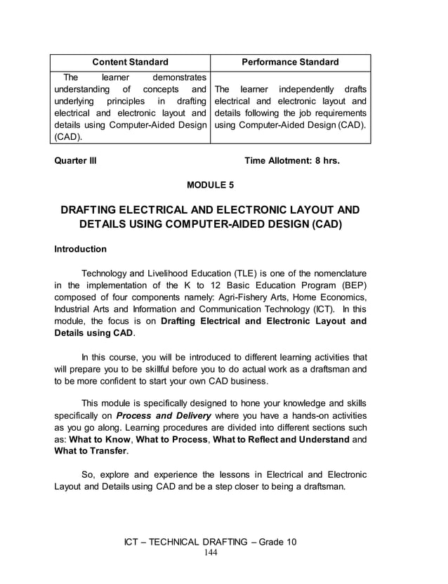Technical drafting module 5 pdf