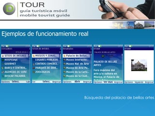 Ejemplos de funcionamiento real Búsqueda del palacio de bellas artes 