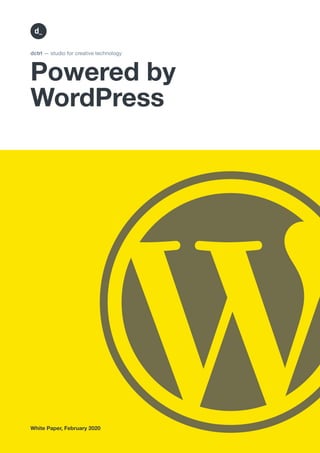 Powered by
WordPress
dctrl — studio for creative technology
White Paper, February 2020
 