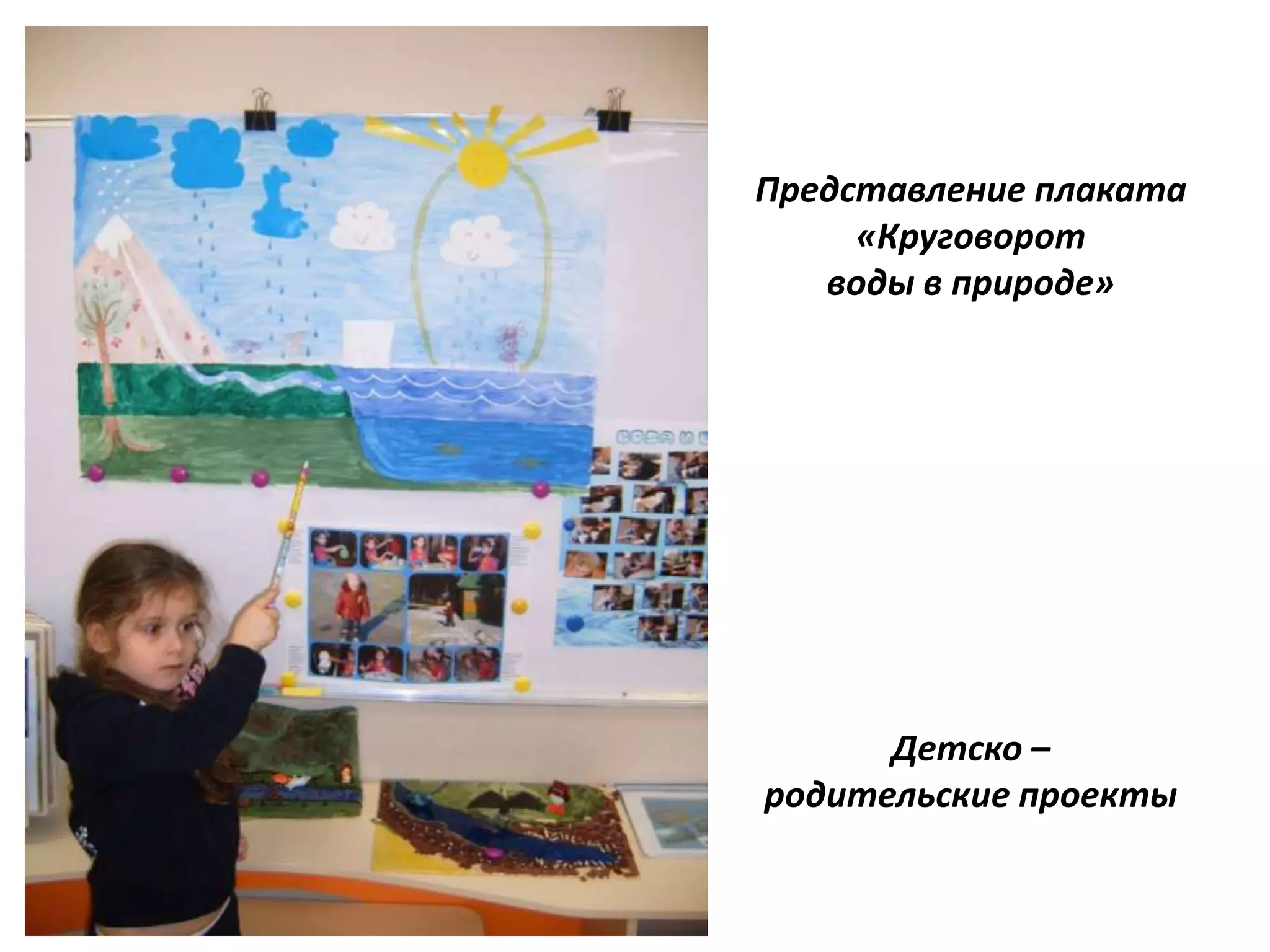 Представление плаката
«Круговорот
воды в природе»
Детско –
родительские проекты
 