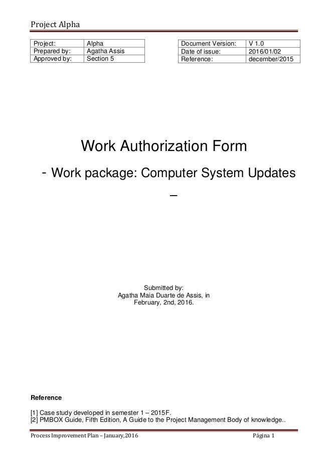 alpha case study work authorization sample sample authorization form