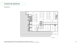 PLANTAS DE CONTRATO
SUBSOLO 1
* As vagas de garagem definidas como PCD, M e G terão as seguintes dimensões: PCD e M - 2,40x4,80m e G - 2,50x5,50m.
A locaçãodos elementos estruturais pode variar de acordo com as exigências técnicas. As medidas internas podem sofrer variações conforme legislação.
N
L
O
S
PRESSURIZAÇÃO 2
RESERVATÓRIO
LOJAS
E73
E72
E71
E70
E80
E81
E82
E83
E64
E67
E68
A02 A03 A04 A05 A06 A08 A09 A10 A12
E89 E88 E87
E86
E85
E62
E84
A.C.
A01
E65
E69
E63
E60
MURETA
LOJA 5
LOJA 4
SOBE
PARA
TÉRREO
DESCE
PARA
SUBSOLO
2
A11
A07
CIRCULAÇÃO DE
VEÍCULOS
CIRCULAÇÃO DE
VEÍCULOS
CIRCULAÇÃO DE
VEÍCULOS
E66
131
132 130 129 127
128 126 125
133 123
124
139
141
154
153
152
151
150
149
148
117
118
119
120
115
116
121
91
92
93
94
98
97
96
95
89
90
100
99
103
104
105
106
112
111
110
109
101
102
114
113
107 108
145
146
147
144
122
135
158
157
156 155
137
138 136
RUA T-36
E77
E78
E79
E61
134
E76
E75
E74
143
142
POÇO
ELEV.
SOCIAL
PRESS.
MURETA
WC.
PCD 4
WC.
PCD 5
CALÇADA
E59
GRADIL
POÇO
ELEV.
SERV.
POÇO
ELEV.
SOCIAL
ELEV.
SERV.
S
HALL
SOCIAL
ELEV.
SOCIAL
01
ELEV.
SOCIAL
02
D
M
M
M
M
M
M
M
M M M
M
M
M
M
M
M
M
M
M
M
M
M
M M M
M
M
M
M
M
M M
M
M
M
M
M
M M
M
M
M
M
M
M
M
M
M
M
M
M
M
M
M
M
M
M
M
M
M
M
M
M
M M
M
M
M
M
MURETA
MURETA
140
M
CIRCULAÇÃO DE
VEÍCULOS
92
 