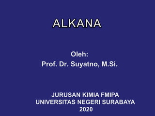 Oleh:
Prof. Dr. Suyatno, M.Si.
JURUSAN KIMIA FMIPA
UNIVERSITAS NEGERI SURABAYA
2020
 