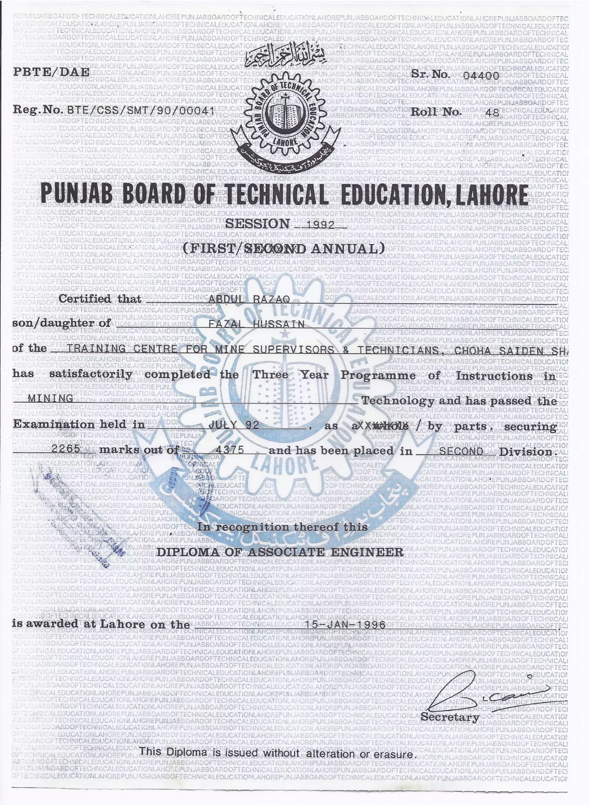 2Associate engineering diploma PDF