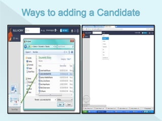 Adding Candidate in Bullhorn PPT | PPTX