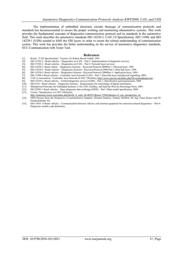 Automotive Diagnostics Communication Protocols AnalysisKWP2000, CAN ... image.