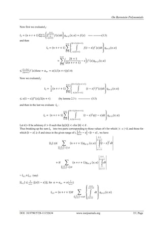 Bernstein Example On Bernstein Polynomials | PDF
