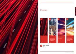 Contents
The new industrial (r)evolution | 01
02.01.
05.
03. 04.
Staying ahead of the
game – the challenges
and opportunities for
corporates, developers
and investors
Welcome
Page: 03 Page: 04-05 Page: 06-19 Page: 20-23
Introduction
Disturbing the flow: the
risks and opportunities
from megatrends
Identifying the game-
changers and harnessing
their potential
Appendix. Methodology
Page: 24
 