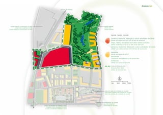 A22 (VIA DO INFANTE)
ESCOLA SECUNDÁRIA DE PINHEIRO E ROSA
PINHEIRO E ROSA SECONDARY SCHOOL
ESCUELA SECUNDARIA PINHEIRO E ROSA
UNIVERSIDADE DO ALGARVE
ALGARVE UNIVERSITY
UNIVERSIDAD DE ALGARVE
DIRECÇÃO GERAL DA ECONOMIA DO ALGARVE
DIRECTORATE GENERAL FOR ECONOMY OF ALGARVE
DIRECCIÓN GENERAL DE ECONOMÍA DE ALGARVE
FARO
PARQUE URBANO
URBAN PARK
PARQUE URBANO
FUTURO PARQUE DE EXPOSIÇÕES DE FARO
FUTURE FARO EXHIBITION CENTRE
FUTURO PARQUE DE EXPOSICIONES DE FARO
0m
Legenda . Caption . Leyenda
50m 100m 150m
0m
Legenda . Caption . Leyenda
30m 60m 90m
Comércio, Hotelaria, Habitação e outras actividades terciárias
Admite uso habitacional até 30% da área de construção
Shops, Hotels, Residential and other tertiary activities
Admits residential use for up to 30% of the built area
Comercio, Hostelería, Habitación y otras actividades terciarias
Admite uso residencial hasta 30% del área de construcción
Habitação
Admite uso comercial no R/C
Residential
Commercial trade allowed on the ground floor
Habitación
Admite uso comercial en la PB
Limite do Amoreira Faro
Amoreira Faro’s limits
Límites de Amoreira Faro
 