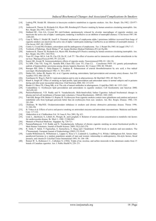 Induced Biochemical Changes and Associated Complications In Smokers | PDF