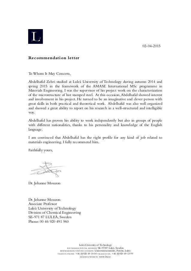 how to address a recommendation letter magdalene project org who do i address a letter of recommendation to