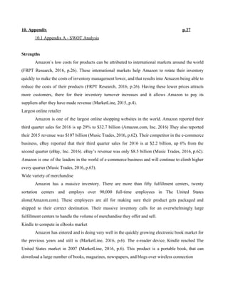 Amazon Investor's Analysis | PDF