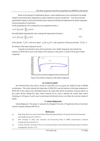 The Data Acquisition and Processing Based on MEMS Accelerometer | PDF