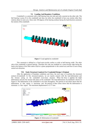 Design, Analysis and Optimization of a 6 cylinder Engine Crank shaft | PDF