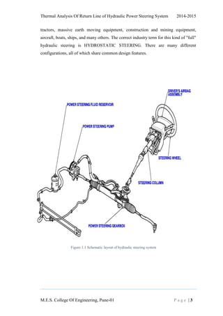 Thermal Analysis Of Return Line Of Hydraulic Steering | PDF