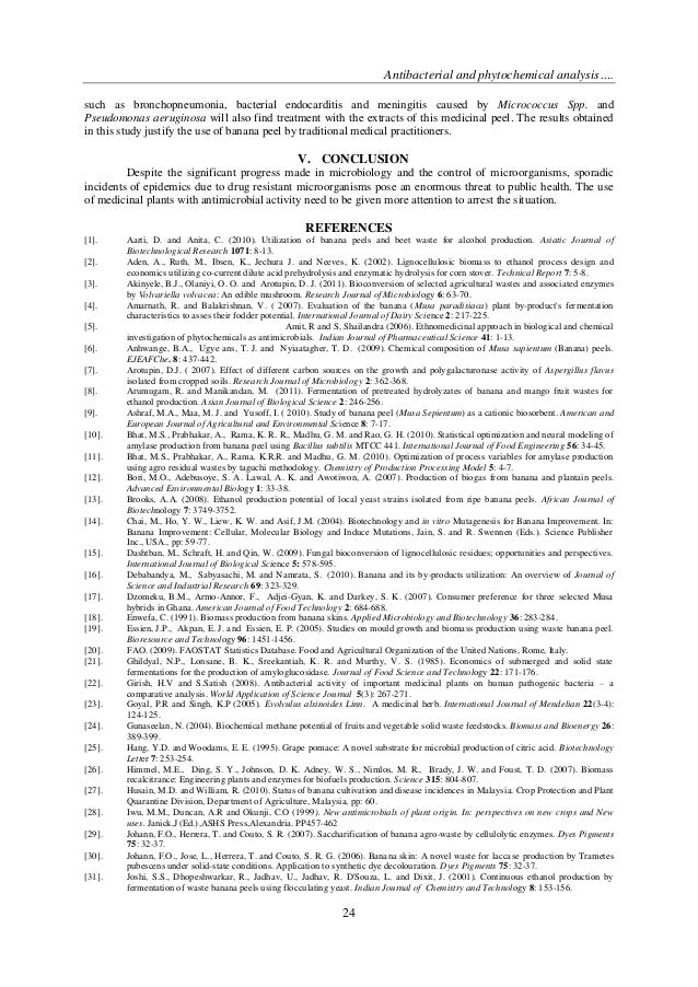 Antibacterial And Phytochemical Analysis Of Banana Fruit Peel