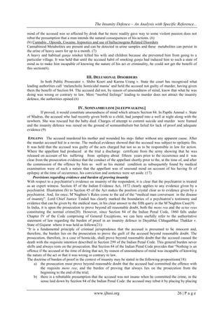 Section 4 The Insanity Defence ~ An Analysis with Specific Reference to Section ...