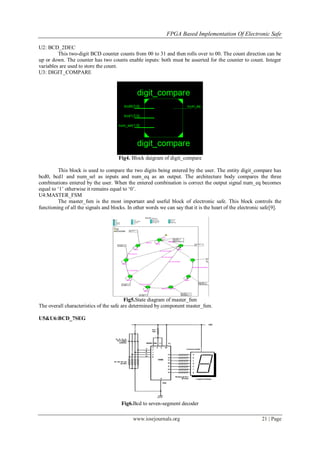 Lock Slave Module Fpga FPGA Based Implementation of Electronic Safe Lock | PDF