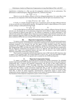 Performance Analysis of Dispersion Compensation in Long Haul Optical ...