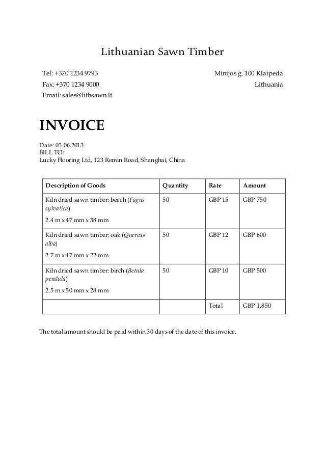 d06 invoice lithuania free australian resume template