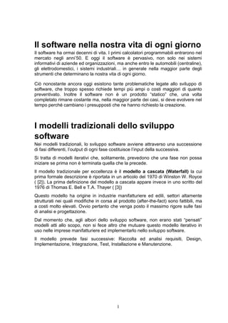 I processi di sviluppo software: la storia | PDF
