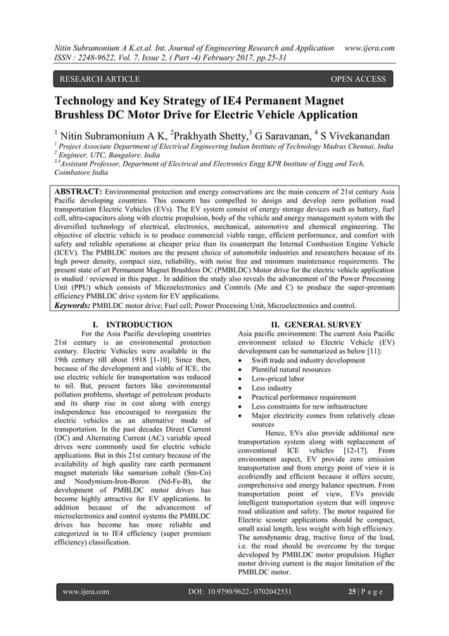 Technology and Key Strategy of IE4 Permanent Brushless DC Motor