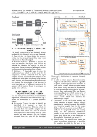 The Survey of Architecture of Multi-Modal (Fingerprint and Iris ...