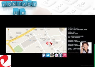 Bahbahani Complex
15 Floor - Jaber Al Mubark St., Sharq
P.O.Box: 1459
Safat 13015 Kuwait
Tele.: (965) 22474620/1/2/3
Fax : (965) 22474618
Customer Service :
96628350 - 96628322 - 96628346
Technical Support :
96628350 - 96628322
E-Mail : info@e.net.kw
Website : www.e.net.kw
www.onepay.com.kw
www.onepay.com.kw
 