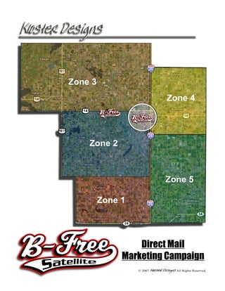 Zone 3 
Zone 2 
Zone 1 
Zone 4 
Zone 5 
Direct Mail 
Marketing Campaign 
© 2007 All Rights Reserved. 
