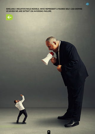 PROSPERITYCAFE
SIMILARLY, NEGATIVE ROLE MODELS, WHO REPRESENT A FEARED SELF, CAN INSPIRE
US WHEN WE ARE INTENT ON AVOIDING FAILURE.
35
 