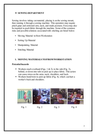 Sewing Risks OSHA Regulations - Ergonomics | DOCX