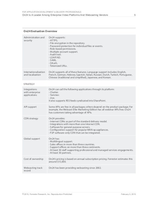 Forrester Wave Report