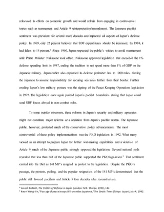 Rearmament and Public Opinion in Japan | PDF